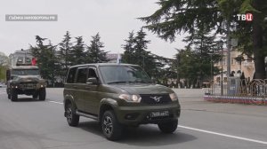 Российские военные провели автопробег по дорогам Южной Осетии