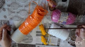 Первый старт в ТРИОСТАРТАХ мая... Вяжу мочалочку.