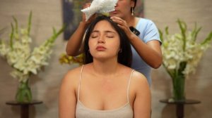 Masaje ASMR y susurros de Doña Esperanza, juego de cabello, limpia energética pa dormir y relajarse