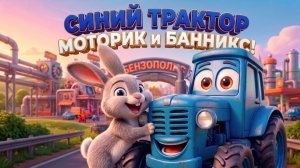 СИНИЙ ТРАКТОР МОТОРИК И БАННИКС | ЭКСКУРСИЯ ПО БЕНЗОПОЛИСУ | МУЛЬТОПИЯ