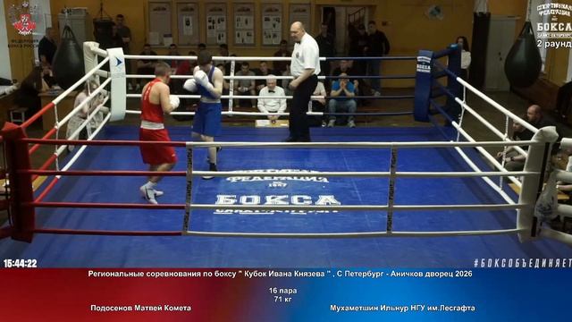 16 71 кг Подосенов Матвей Комета Мухаметшин Ильнур НГУ им.Лесгафта