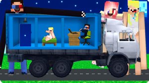 🚐БАЗА Внутри ГРУЗОВИКА vs СЛОМАННЫЕ НУБИК ШЕДИ ЛЕСКА в МАЙНКРАФТ! НУБИК