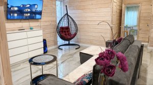 Коттедж LUX 130 метров до 15 человек у озера в сосновом лесу п. Рощино