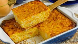 Запеканка тыквенно рисовая с кокосовым молоком.