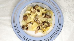 Праздничная курица с шампиньонами