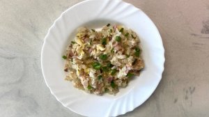 Вкусный бекон с рисом