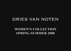 Показ женской коллекции Dries Van Noten весна-лето 2008 (без звука)