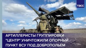 Артиллеристы группировки «Центр» уничтожили опорный пункт ВСУ под Добропольем