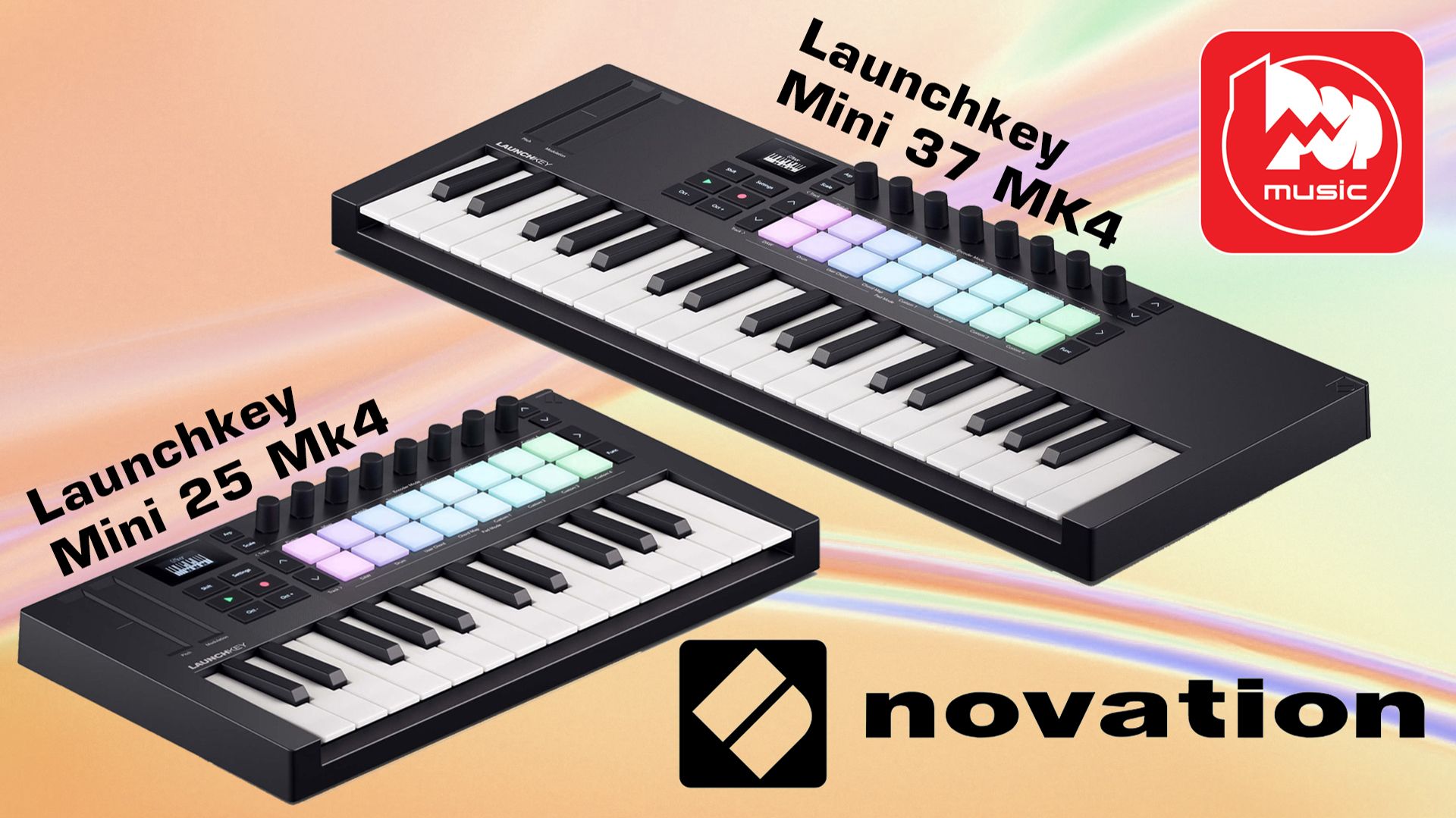 Миди-контроллеры Novation Launchkey Mini 25 Mk4 и Mini 37 MK4