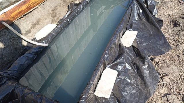 Доделал бассейн для аквариумных рыбок. Часть 3