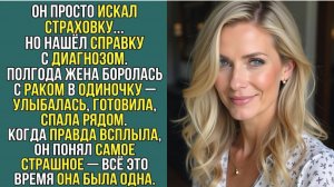 Истории из жизни «ОН НАШЁЛ СПРАВКУ И ПОНЯЛ: ЖЕНА УМИРАЛА МОЛЧА» Слушать рассказы о любви. Аудиокниги