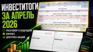 Инвеститоги за апрель 2026. Разговор о будущем, бизнес и докупка акций