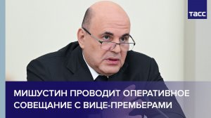 Мишустин проводит оперативное совещание с вице-премьерами