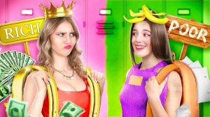 Богатая девушка против бедной девушки. Богатый ребенок в бедной семье