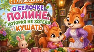 Белочка Полина не хочет есть . Поучительная сказка на ночь . Аудиосказка