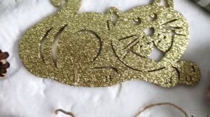 Деревянная елочная игрушка Кот Маркиз 15 см, золотой, D01120-15-зол