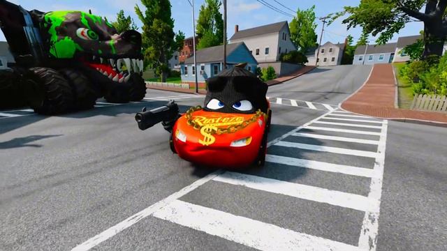 Superheroes On A Motorcycle Ride Over The Sea Along The Supper& Spider-Man Bridge GTA 5_part1_9