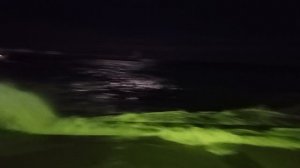 Ночной шторм на морском побережье