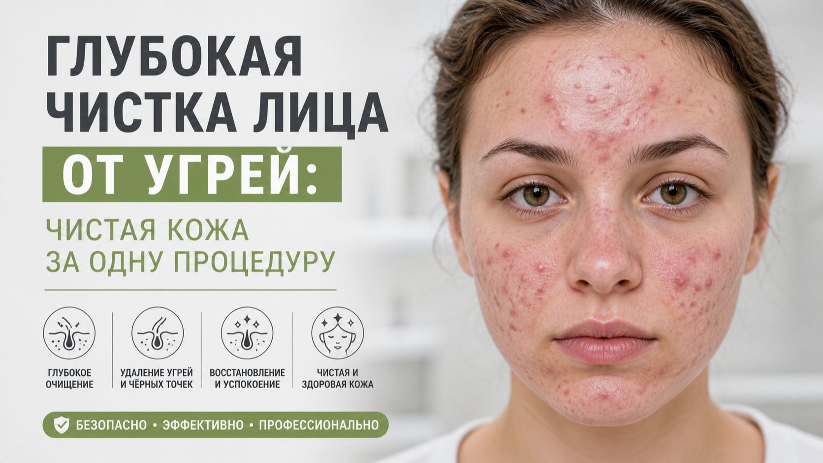 ✨ Глубокая чистка лица от угрей: если вы давно хотели добиться чистой кожи