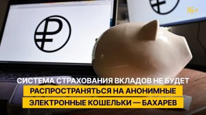 Система страхования вкладов не будет распространяться на анонимные электронные кошельки — Бахарев