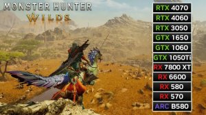 Monster Hunter Wilds | 11 GPU: RX 7800 XT vs RTX 4070 vs RX 6600 | Ryzen 5 7600 | 1080p, 1440p