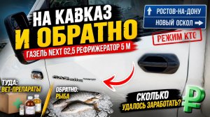 На Кавказ с грузом и обратно с рыбой — сколько принес этот рейс на ГАЗели NEXT?