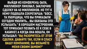 Выйдя из конференц-зала, миллионер ликовал, заключив сделку на 40 миллионов. Но тут к нему