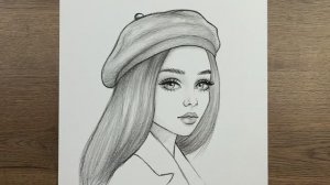 Как шаг за шагом нарисовать очень красивую девушку — простой портрет карандашом