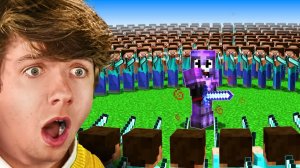 100 охотников против самого смертоносного игрока Minecraft