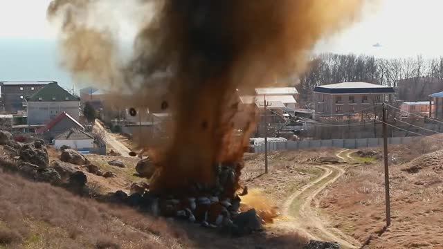 21.03.2022 Разминирование взрывоопасного предмета  в с. Героевское ГО Керчь