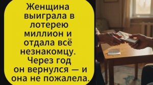 Женщина выиграла в лотерею миллион... истории из жизни. женские истории. истории из форума.