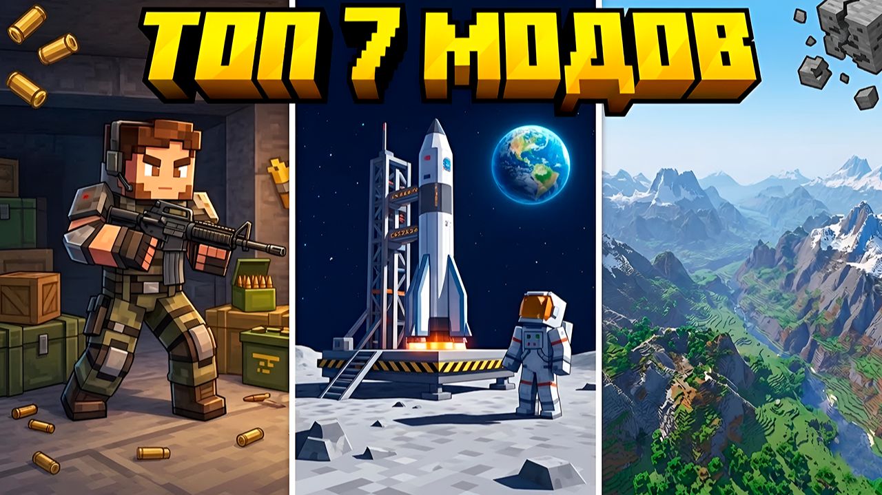 Minecraft 2026: ТОП 7 Модов на Ультра-Реализм (Physics Mod, Distant Horizons и WebDisplays) смотреть онлайн