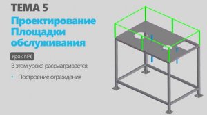 Тема 5. Урок 6. Проектирование металлоконструкции  Площадки обслуживания в КОМПАС-3D