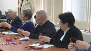 Ветераны и семьи участников СВО присоединились к патриотической акции «Георгиевская ленточка»