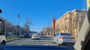 Санкт-Петербург. Готовимся к Дню Победы. Московский проспект- Широкий, красивый, интересный.