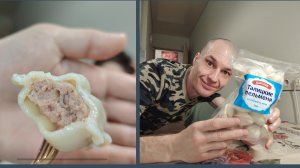Мукбанг: царские пельмени, творог, яблоко, кефир термостатный, печенье выпекается в печи.
