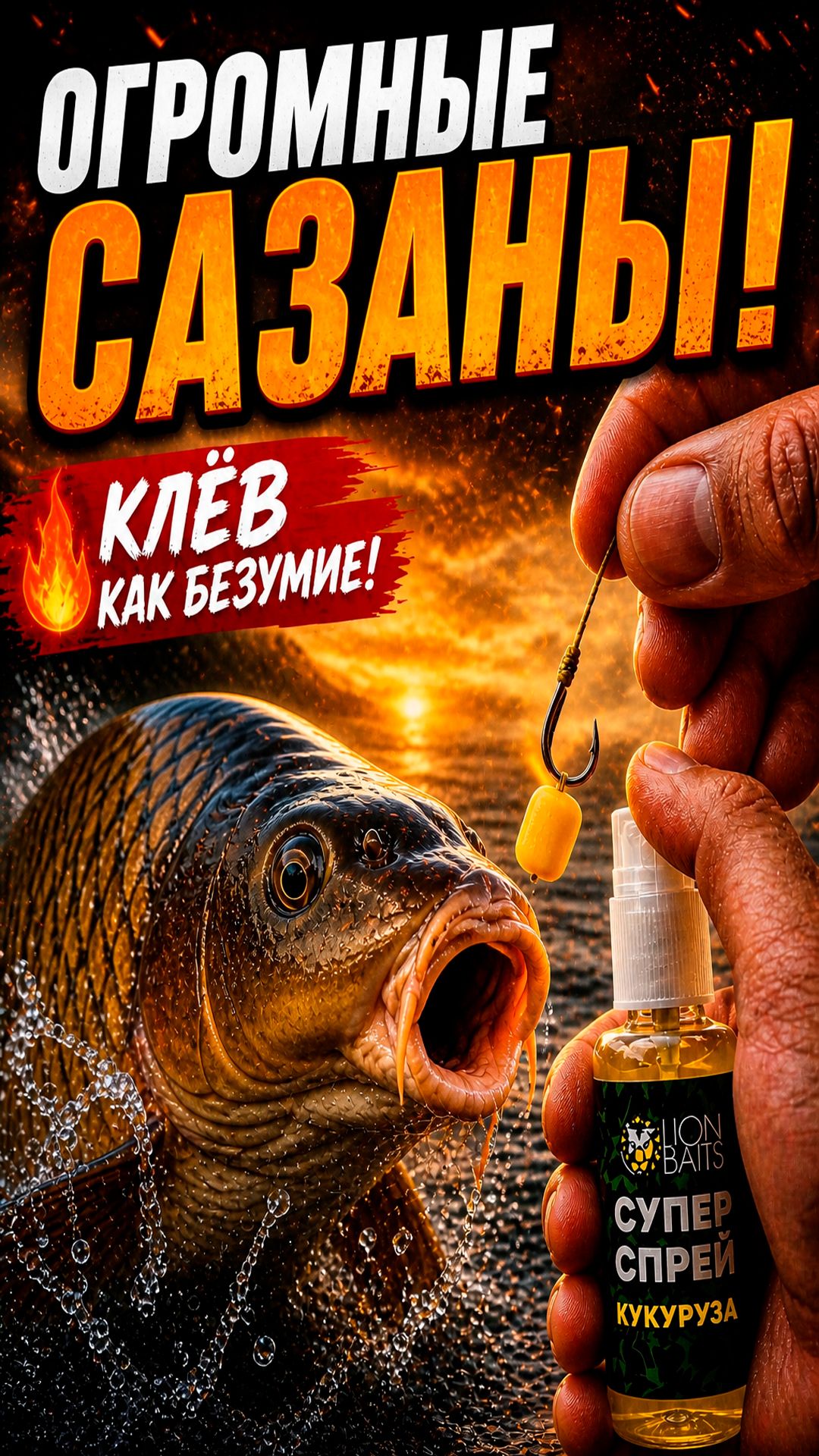 ОГРОМНЫЕ САЗАНЫ! Клёв как безумие! смотреть онлайн