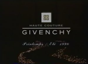 Показ женской коллекции Givenchy весна-лето 1998