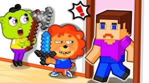 Маша и Леопольд. Майнкрафт в реальной жизни - Мультик для детей - Lion Family на русском