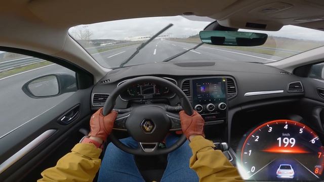 Renault MEGANE 1.3 Tce СЕДАН 2023 года выпуска-Тест-драйв от первого лица на автобане в 4K