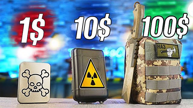 НАБОР ДЛЯ ВЫЖИВАНИЯ за 1$ vs 10$ vs 100$ смотреть онлайн