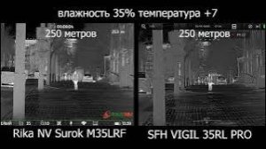 Сравнение тепловизионных монокуляров: Rika NV Surok M35LRF и SFH VIGIL 35RL PRO
