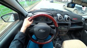 ЕДУ НА LADA GRANTA СЕРДОЛИК ВИД ОТ ПЕРВОГО ЛИЦА