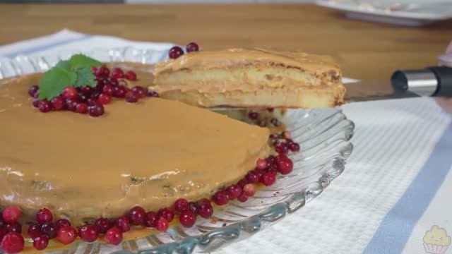 Манник без муки и миксера - нежный как облако 🍰☁️ смотреть онлайн
