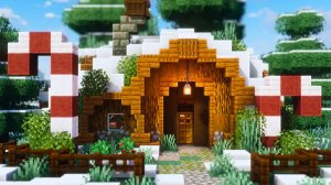 Minecraft ｜ Как построить дом Снежного хоббита