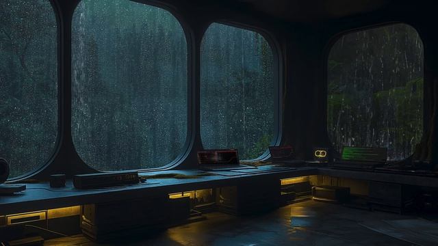 Dark Ambient Haven 🌑： Secret Facility 🌲 ｜ Post-Apocalypse 🌧️ ｜ Forest Rain 🌫️