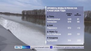 В Мариинске уровень воды в Кие приблизился к критическим отметкам