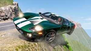 BeamNG Drive - Опасные повороты на дороге
