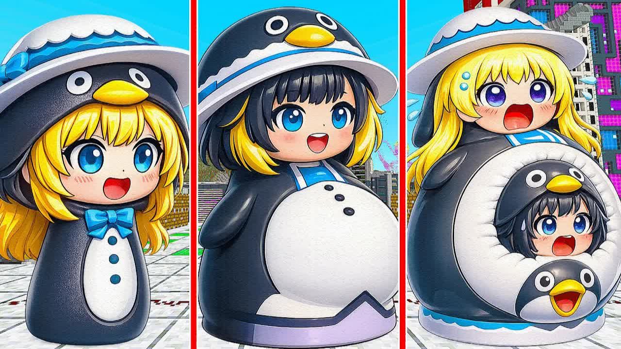 Minecraft Sprunki OC： Goo Goo Gaga Penguin Merged with Phoebe Chupi [L4fUMXpSYm0]