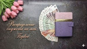 Распределение бюджета на май. Первое. Расходы сумасшедшие! Доход временно вырос.